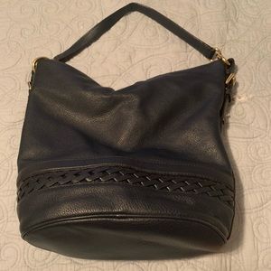 Navy Michael Kors Bucket Bag